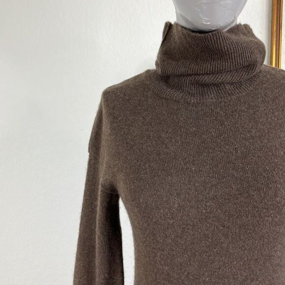 Vince Cashmere Turtleneck Sweater Dress - Picture 2 of 8